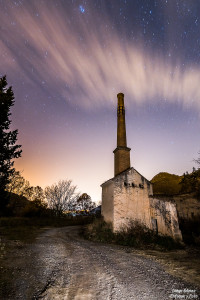 nocturna estrellas fábrica pinos genil blanqueo enfoque y foto para facebook