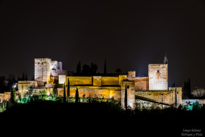 Noche alhambra granada enfoque y foto nikon d750 para facebook