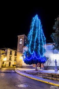 pinos genil luces de navidad nikon d750 enfoque y foto para facebook