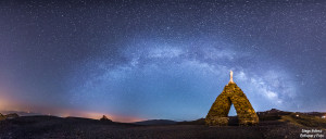 panorámica virgen de las nieves vía lactea enfoque y foto para facebook