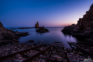 cabo de gata arrecife de las sirenas enfoque y foto para facebook